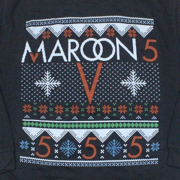 Maroon 5 Snowflake Tacky Ugly Christmas Sweater XL - Picture 2 of 5